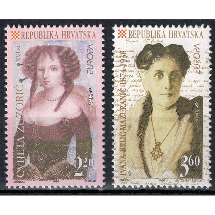 CROAZIA 1996 Europa 2v MNH**
