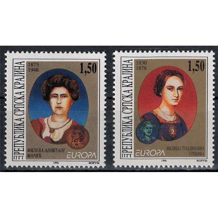 CROAZIA KRAJINA 1996 Europa 2v MNH**
