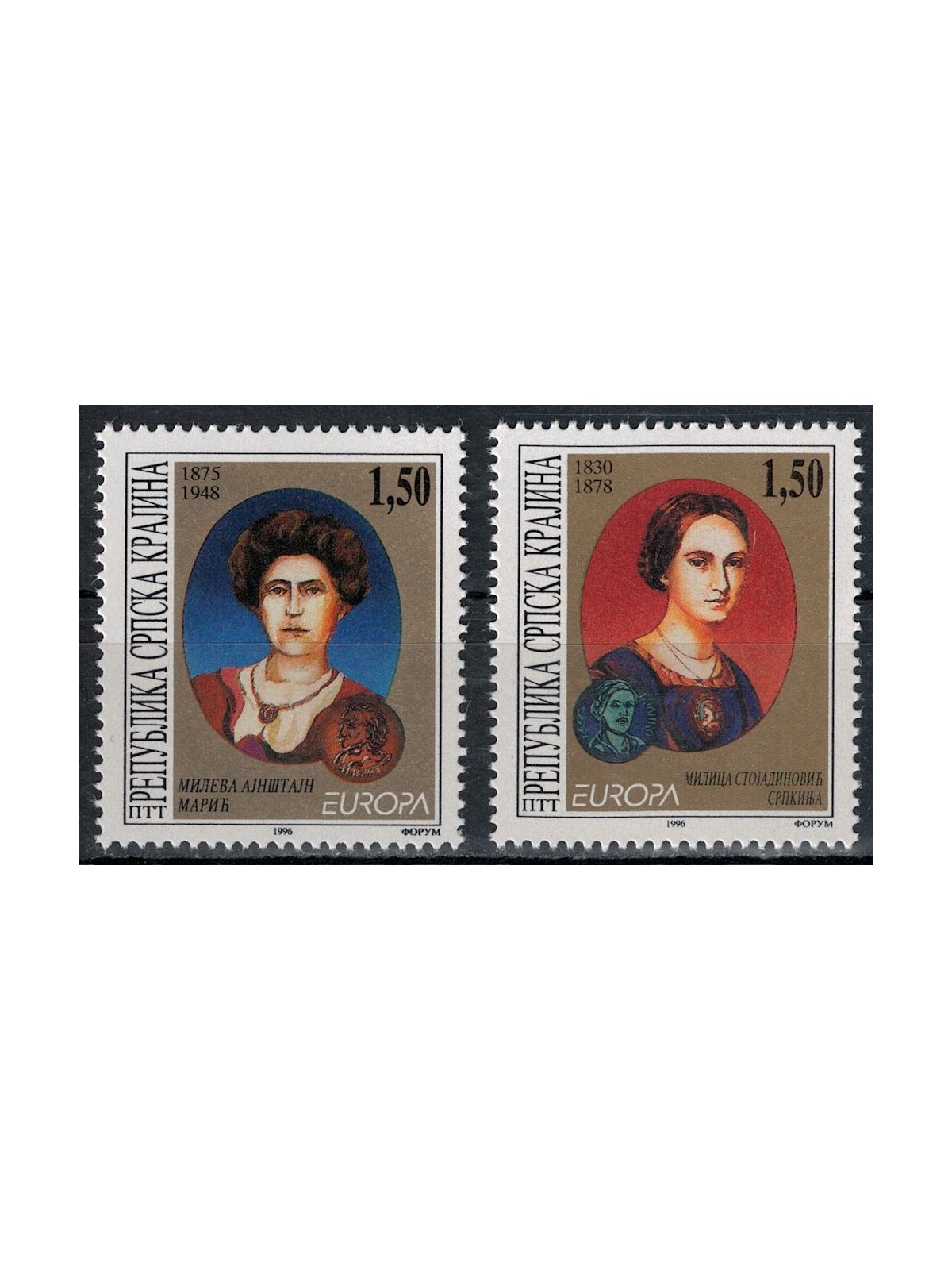 CROAZIA KRAJINA 1996 Europa 2v MNH**