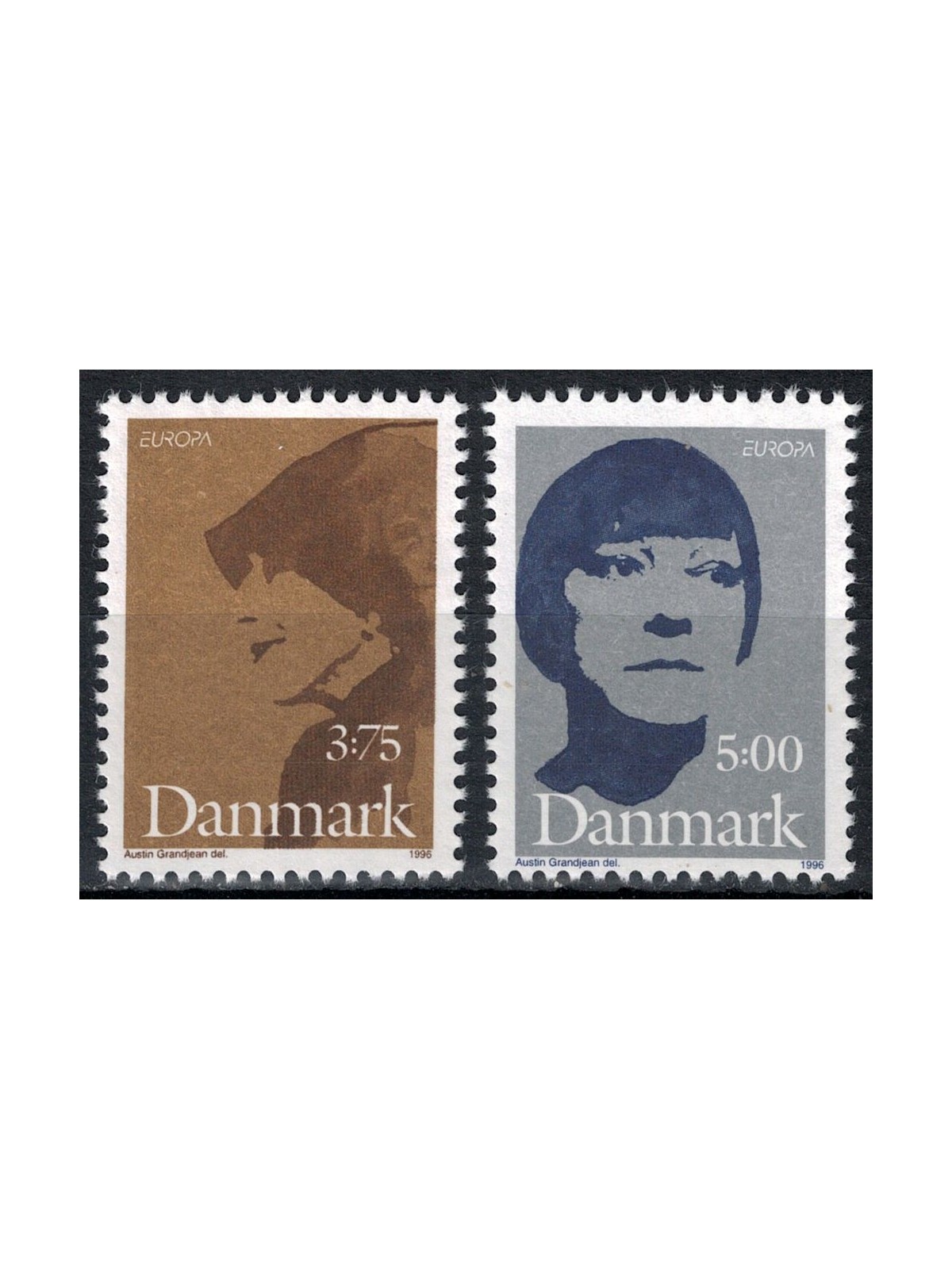 DANIMARCA 1996 Europa 2v MNH**