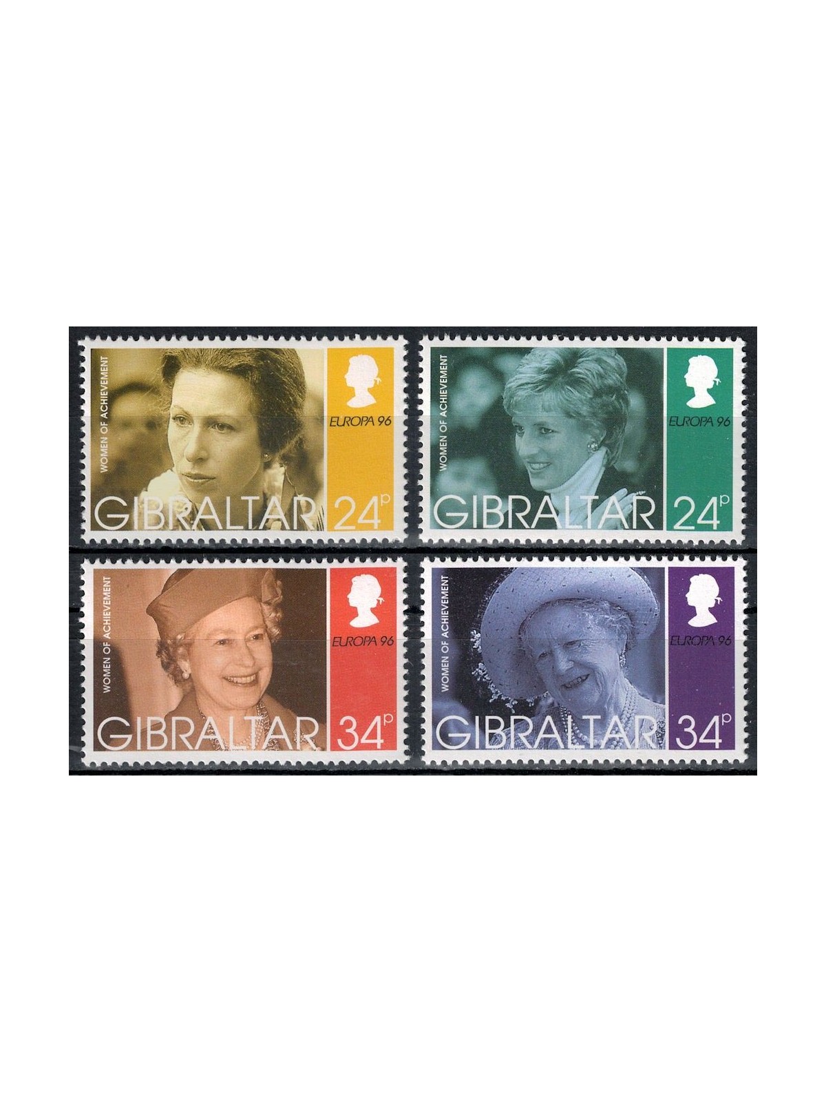 GIBRALTAR 1996 Europe 4v MNH**