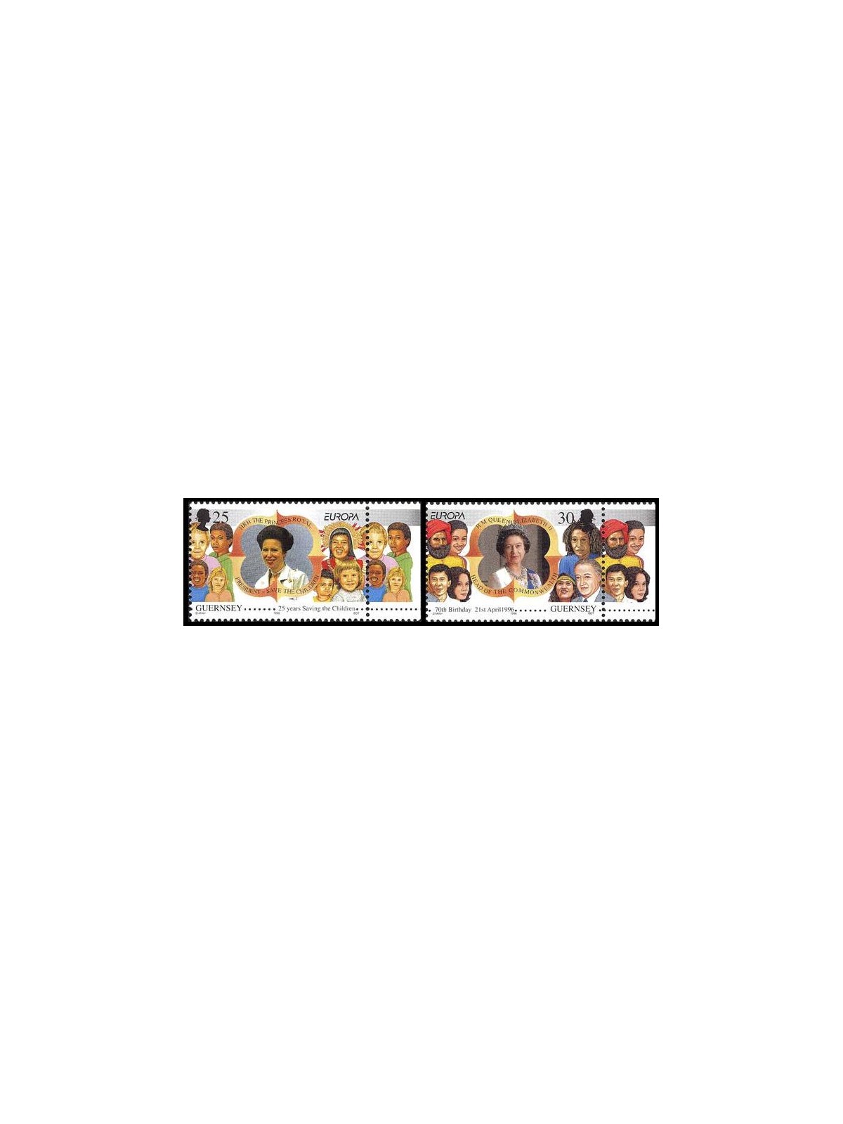 GUERNSEY 1996 Europa 2v MNH**
