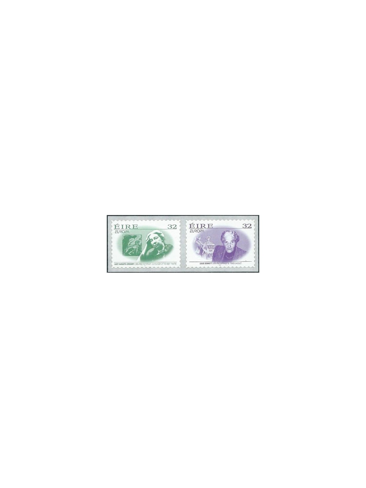 IRLANDA 1996 Europa (adesivi) 2v MNH**