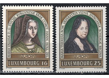 LUSSEMBURGO 1996 Europa 2v MNH**