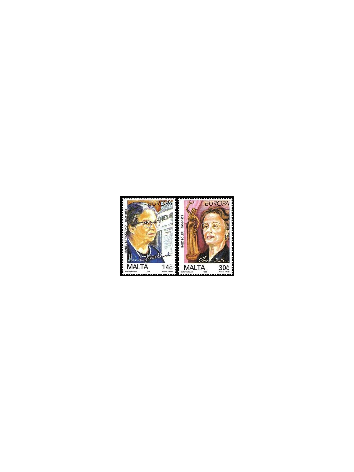 MALTA 1996 Europa 2v MNH**