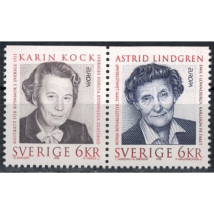 SWEDEN 1996 Europe 2v MNH**