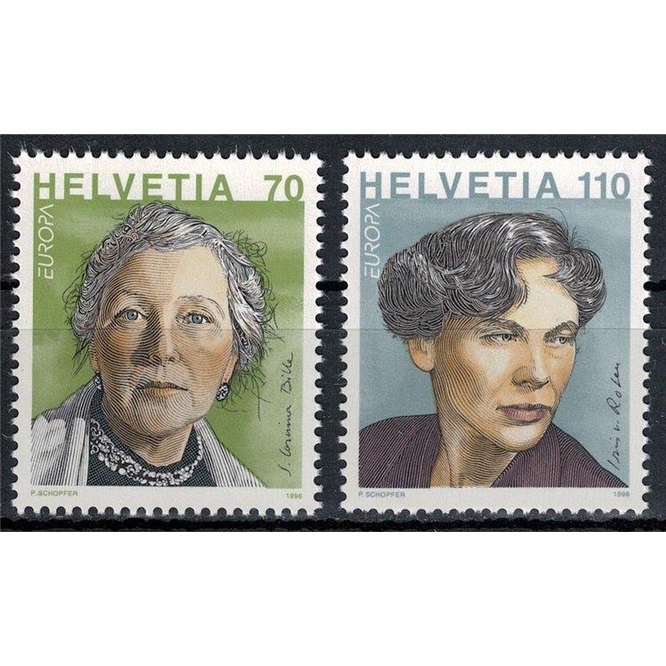 SWITZERLAND 1996 Europe 2v MNH**