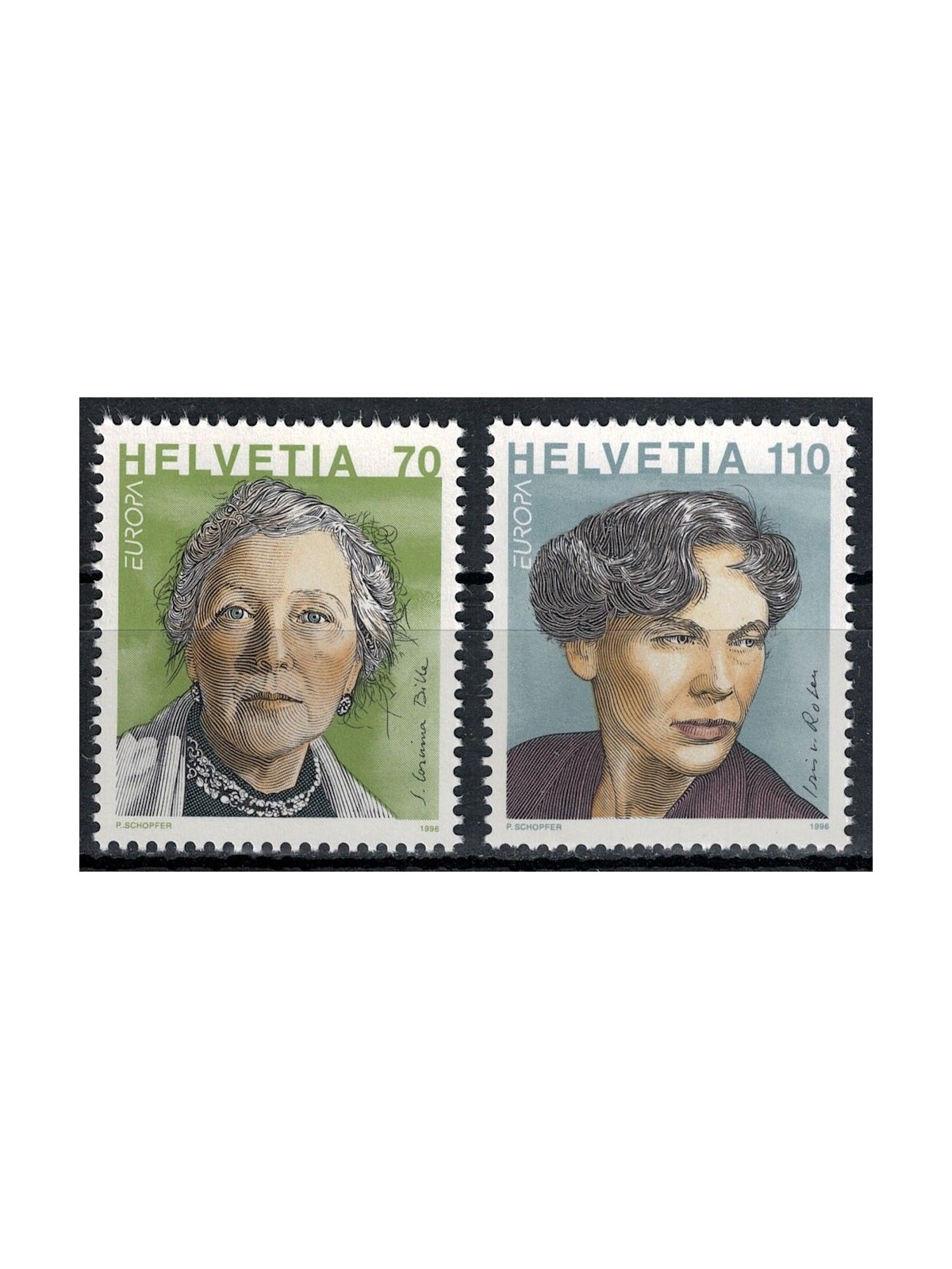 SVIZZERA 1996 Europa 2v MNH**