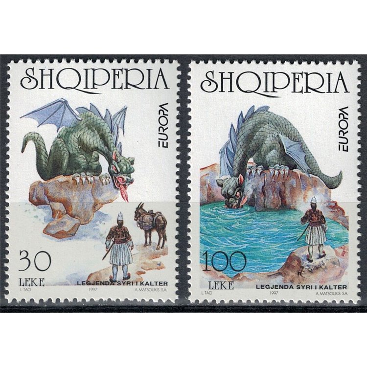 ALBANIA 1997 Europe 2v MNH**