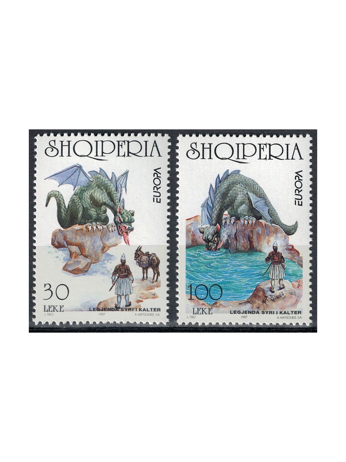 ALBANIA 1997 Europa 2v MNH**