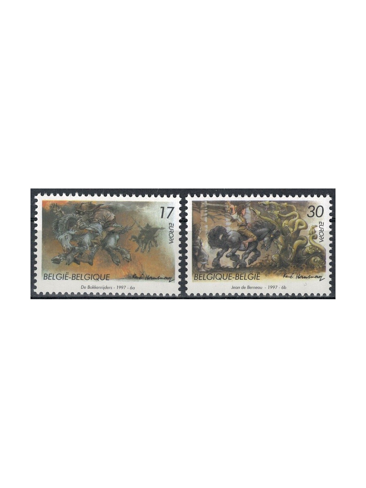 BELGIO 1997 Europa 2v MNH**