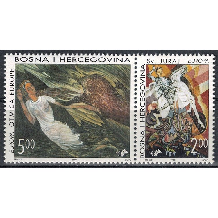CROATIAN BOSNIA 1997 Europe 2v MNH**