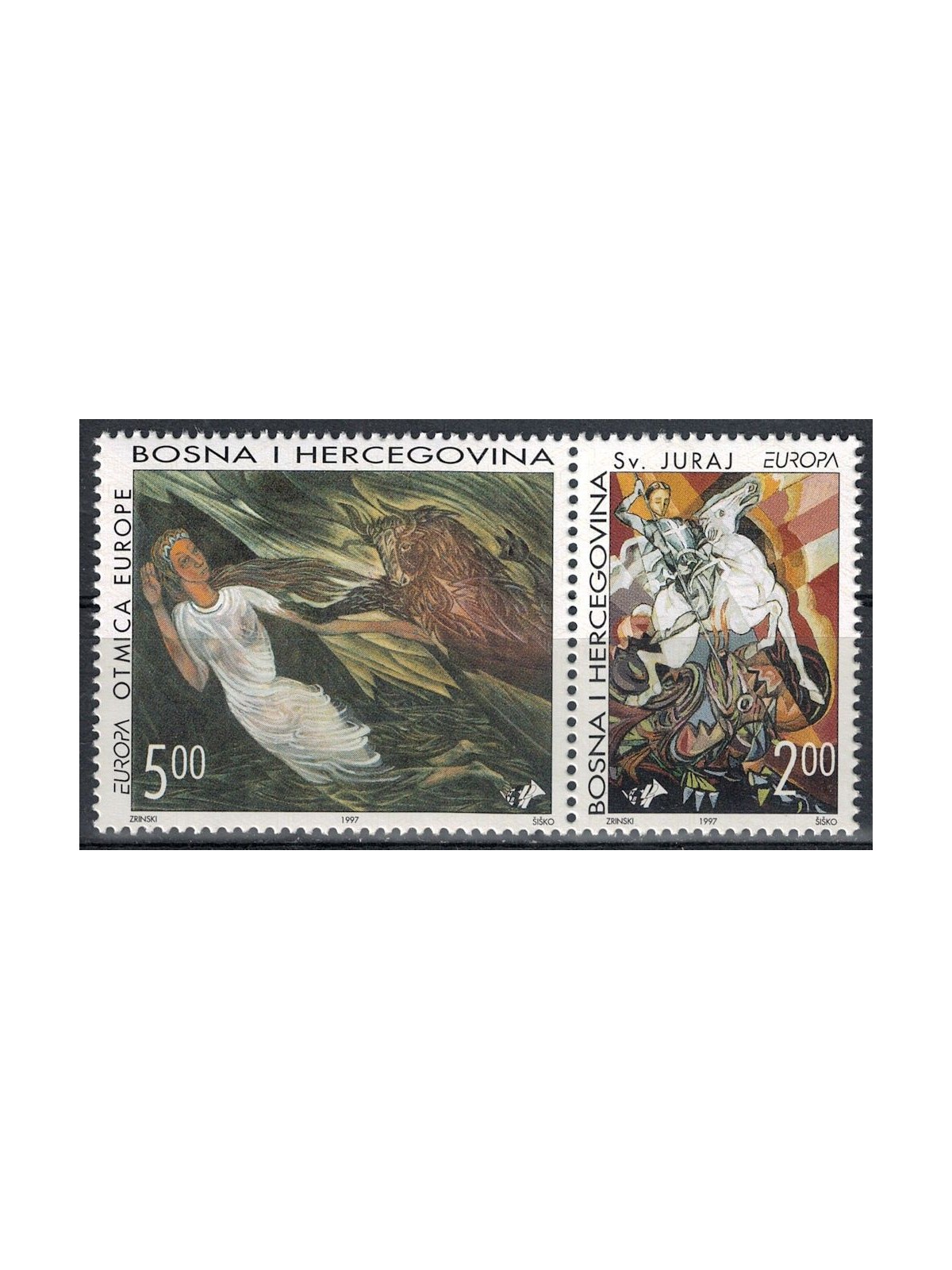 BOSNIA CROATA 1997 Europa 2v MNH**