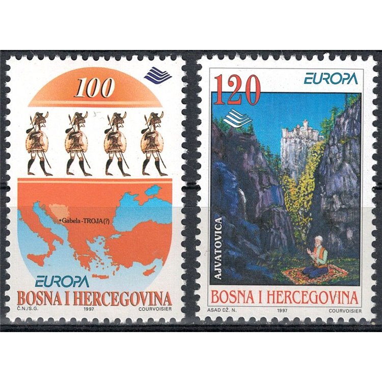 BOSNIA AND HERZEGOVINA 1997 Europe 2v MNH**
