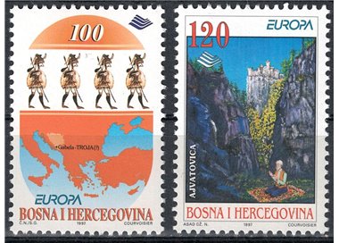 BOSNIA AND HERZEGOVINA 1997 Europe 2v MNH**