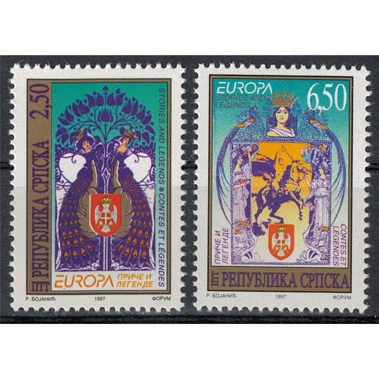 BOSNIA SERBA 1997 Europe 2v MNH**