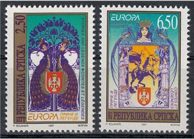 BOSNIA SERBA 1997 Europa 2v MNH**