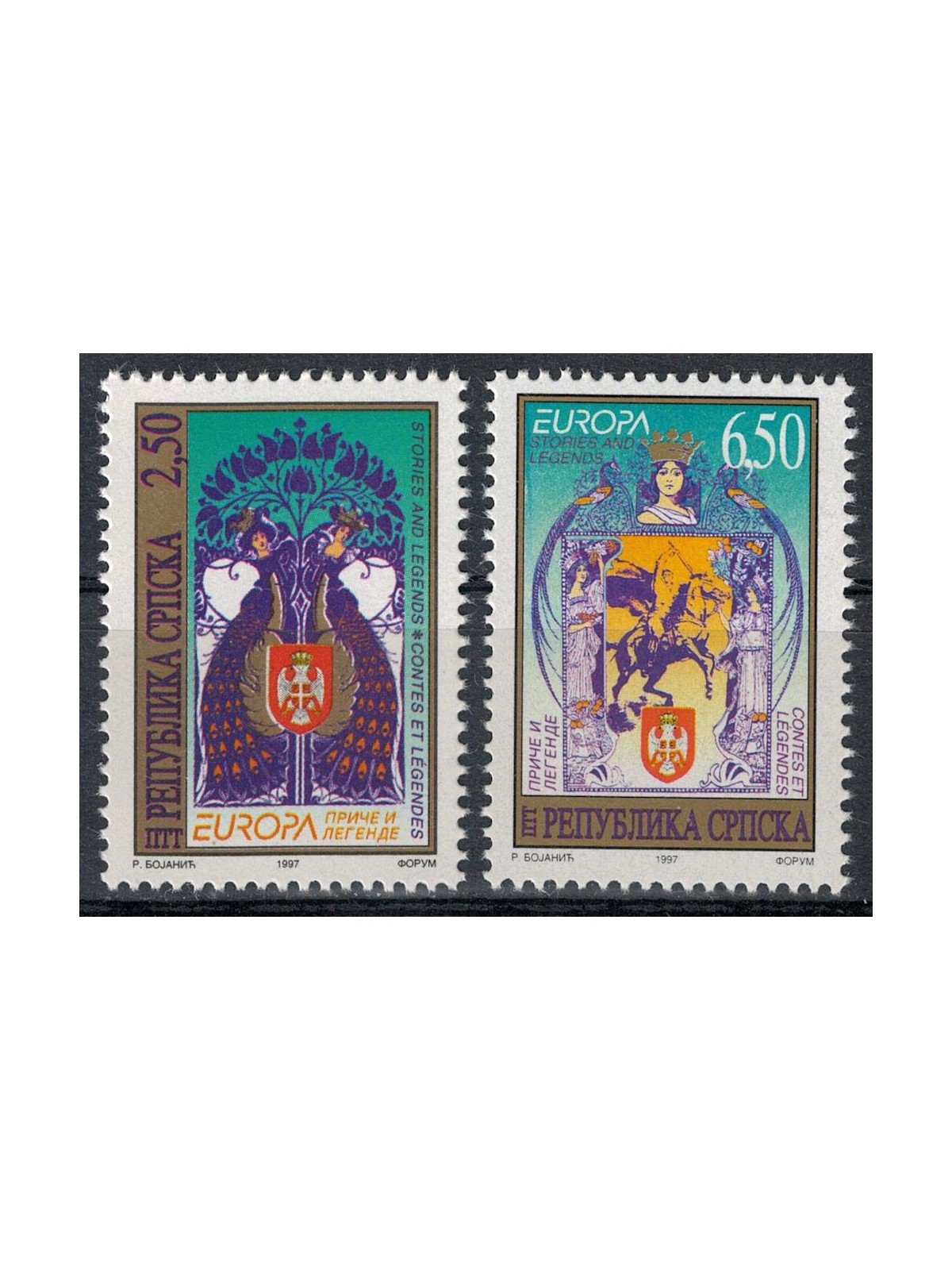 BOSNIA SERBA 1997 Europa 2v MNH**