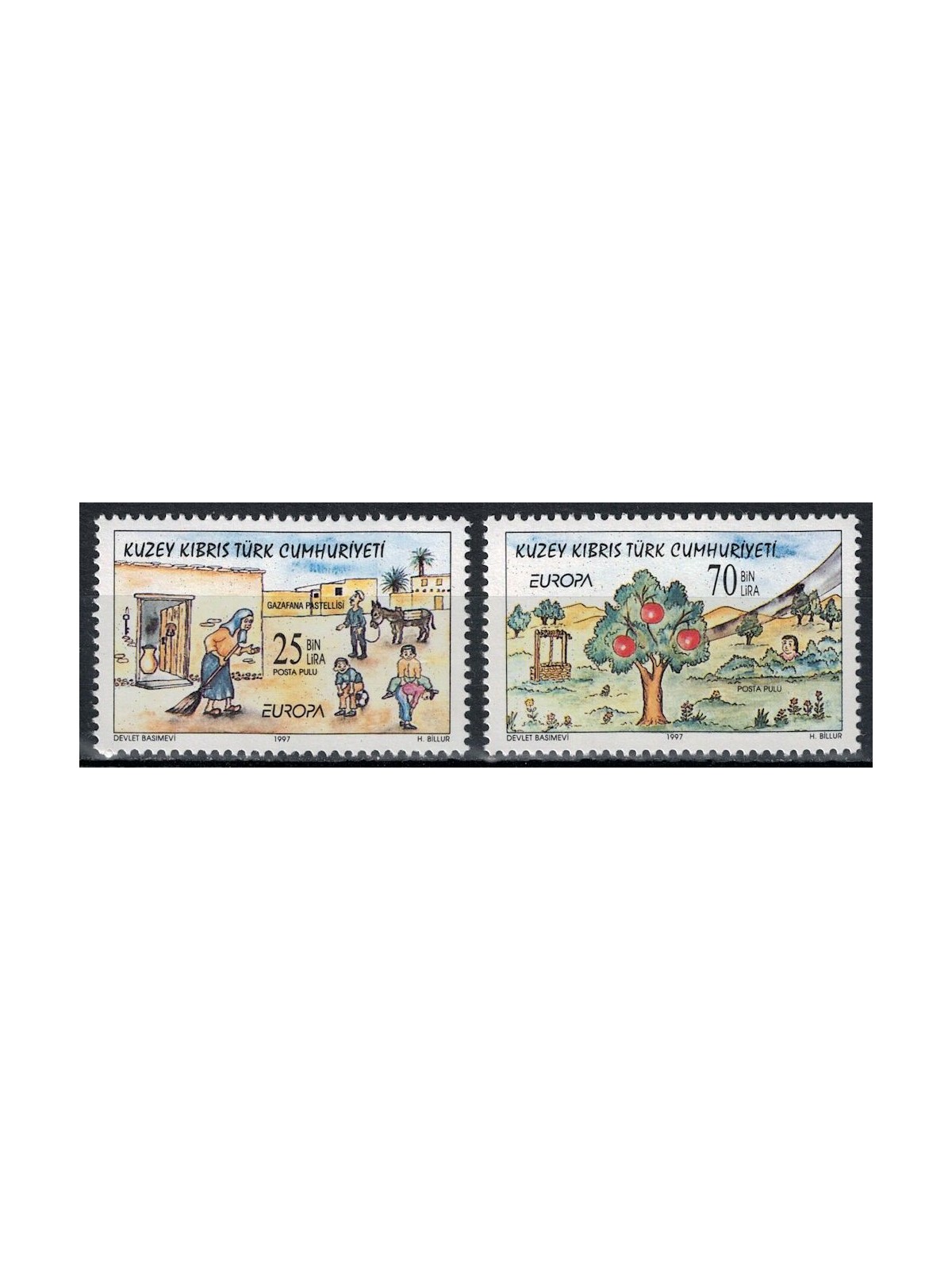 CIPRO DEL NORD 1997 Europa 2v MNH**