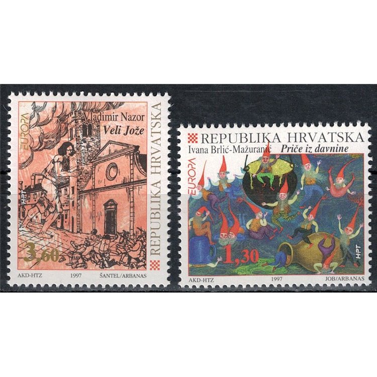 CROATIA 1997 Europe 2v MNH**