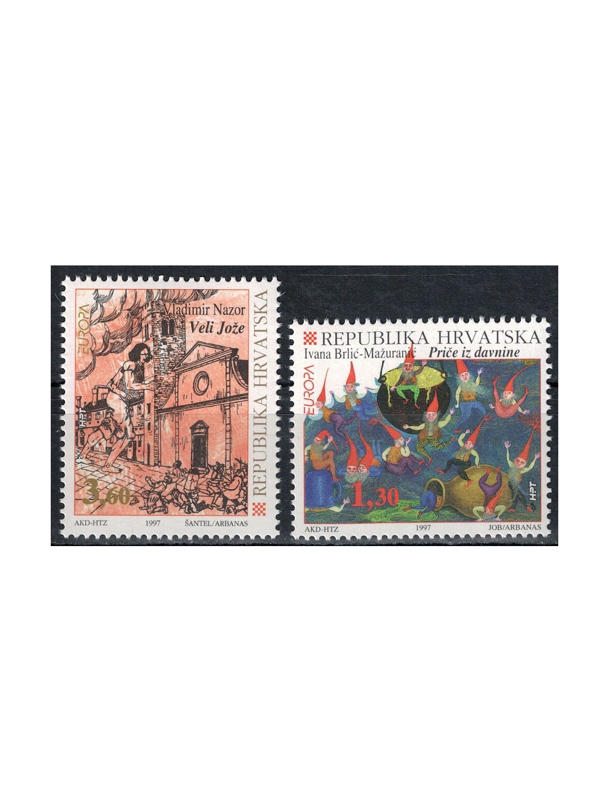 CROAZIA 1997 Europa 2v MNH**