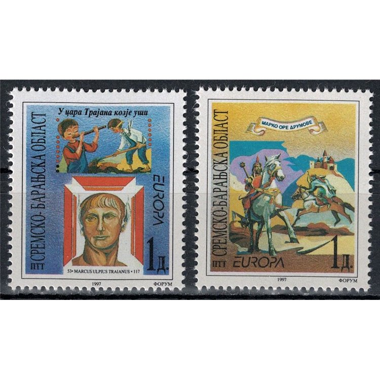 CROATIA KRAJINA 1997 Europe 2v MNH**