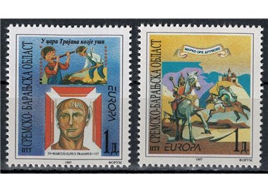 CROAZIA KRAJINA 1997 Europa 2v MNH**