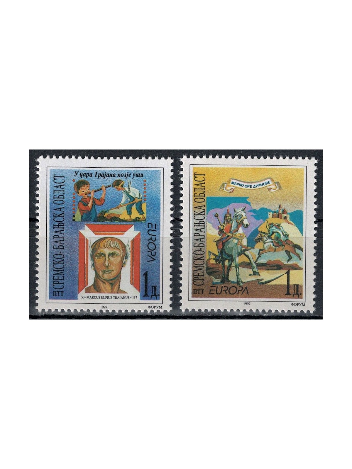 CROATIA KRAJINA 1997 Europe 2v MNH**