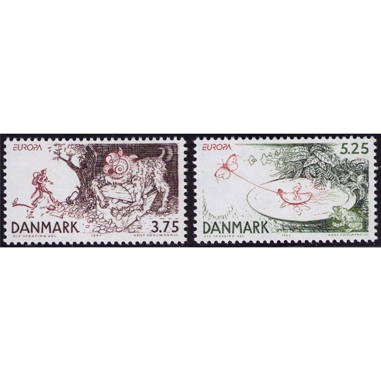 DENMARK 1997 Europe 2v MNH**
