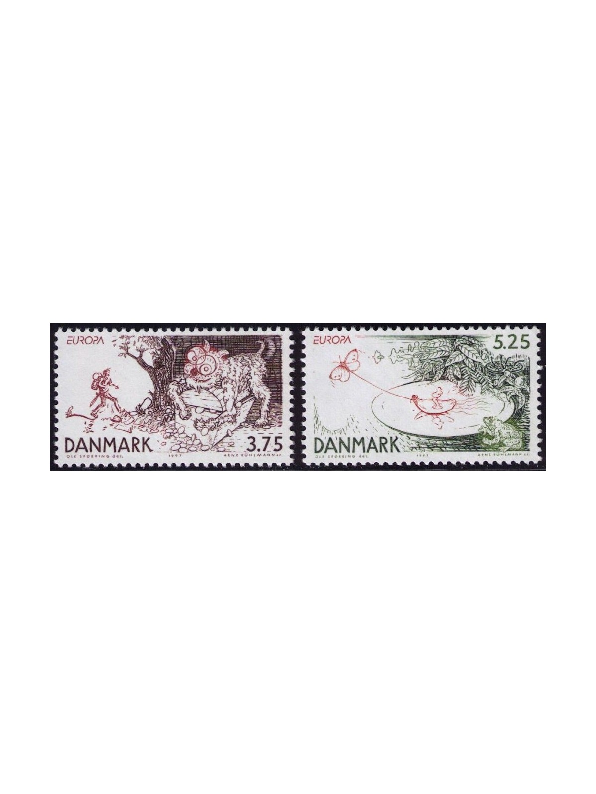 DANIMARCA 1997 Europa 2v MNH**