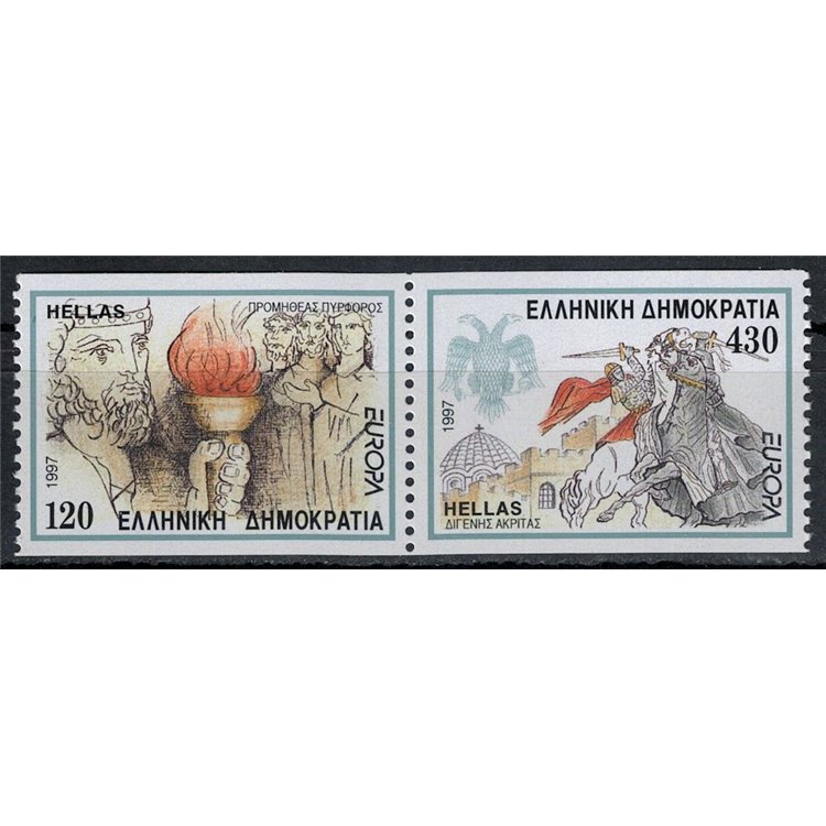 GRECIA 1997 Europa (da LB) 2v MNH**