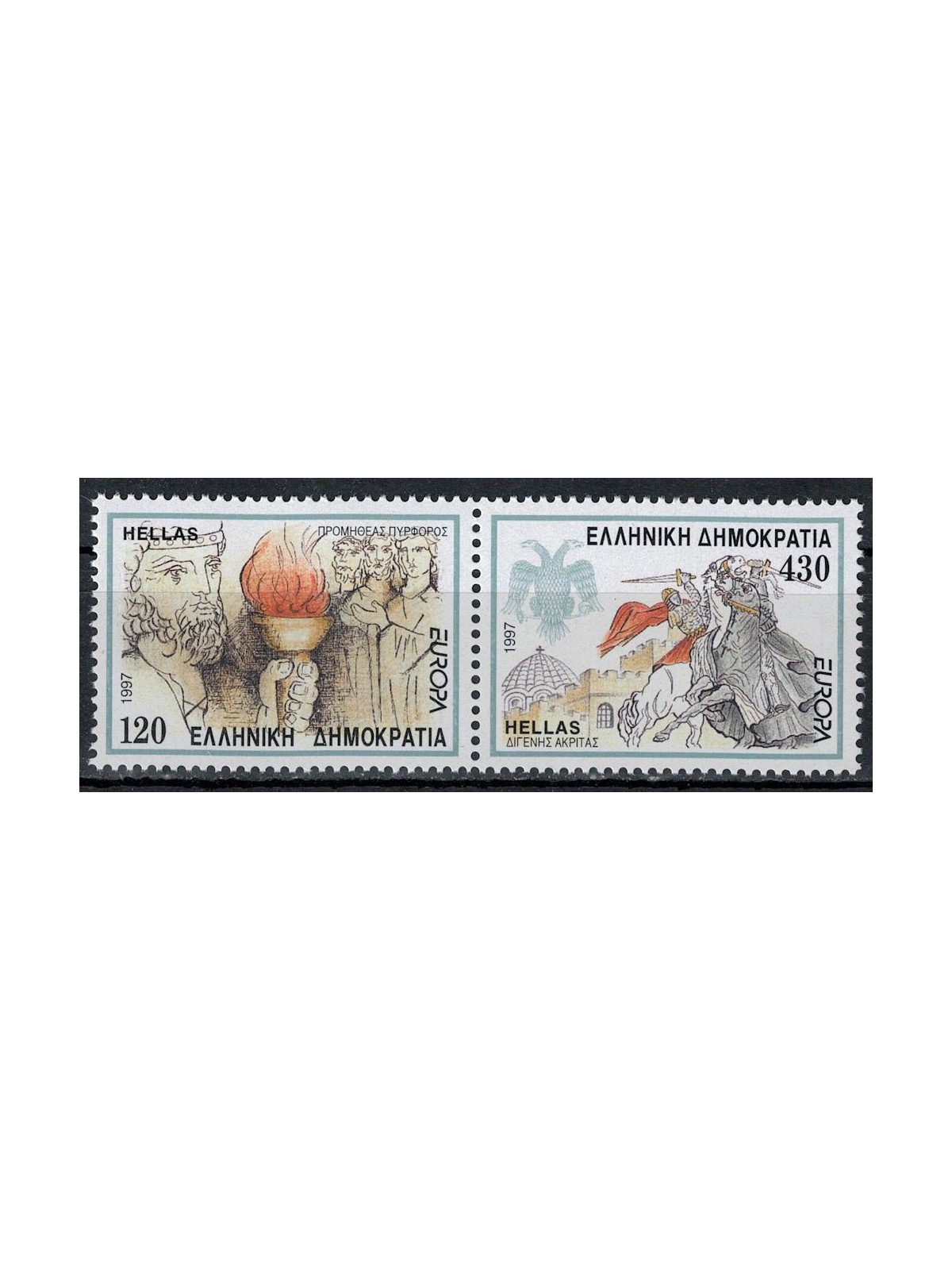 GREECE 1997 Europe 2v MNH**