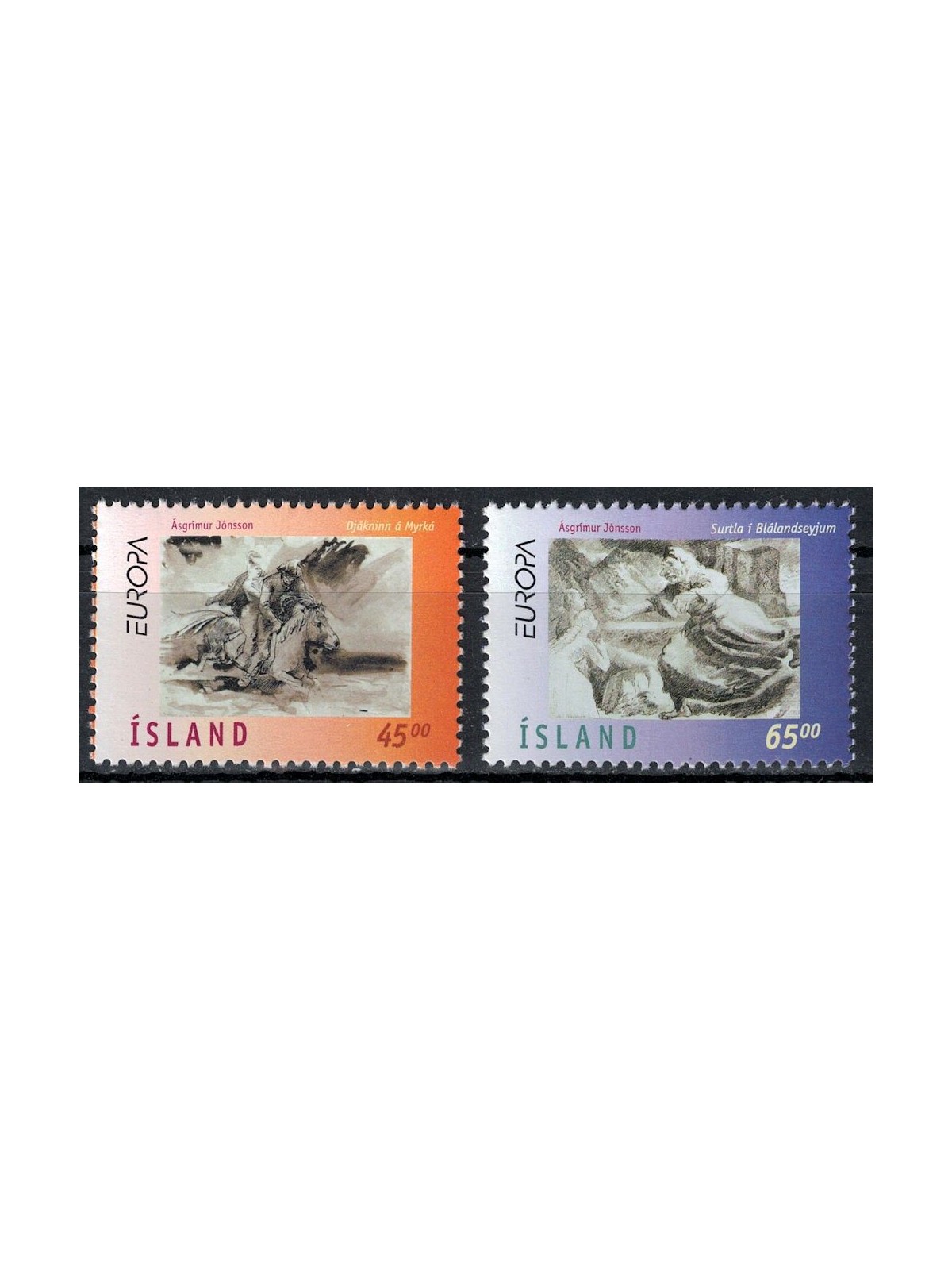 ISLANDA 1997 Europa 2v MNH**