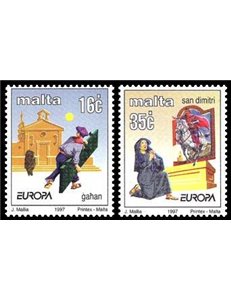 MALTA 1997 Europa 2v MNH**