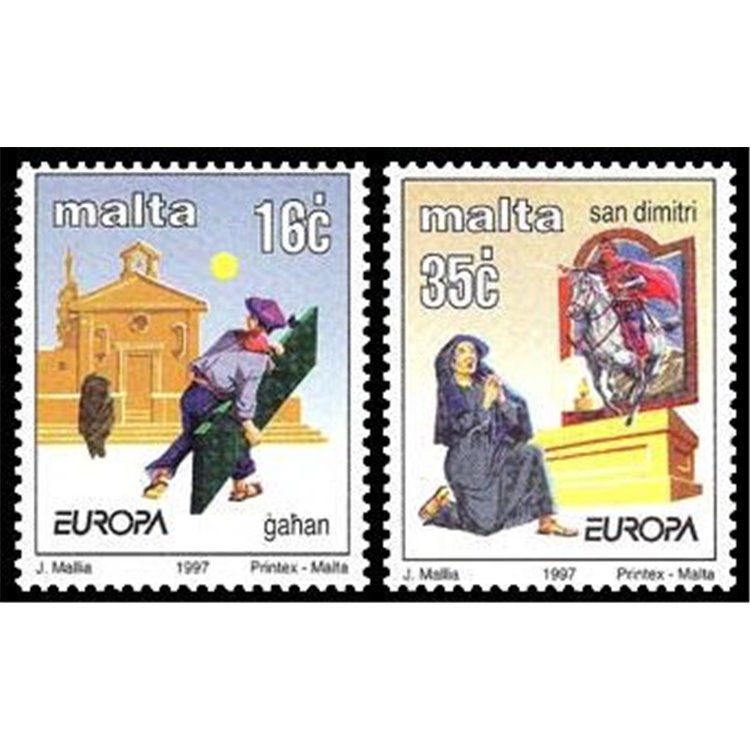 MALTA 1997 Europe 2v MNH**