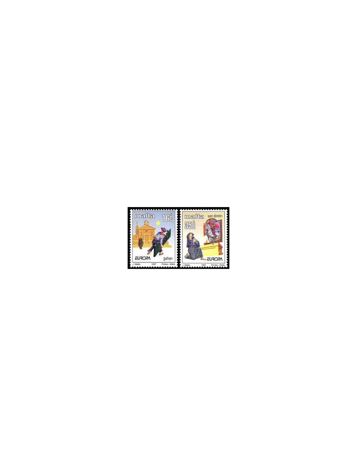 MALTA 1997 Europe 2v MNH**