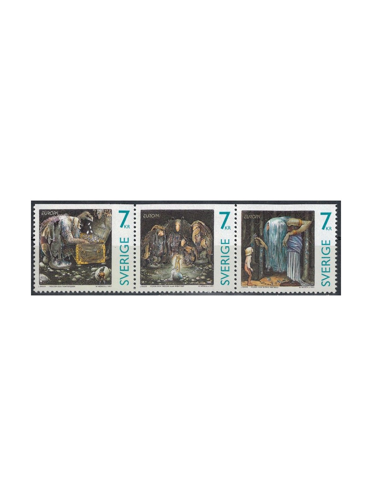 SVEZIA 1997 Europa 3v MNH**