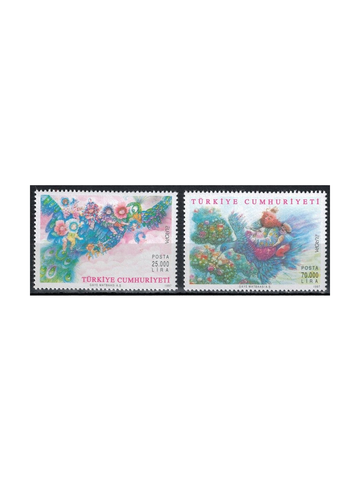 TURCHIA 1997 Europa 2v MNH**