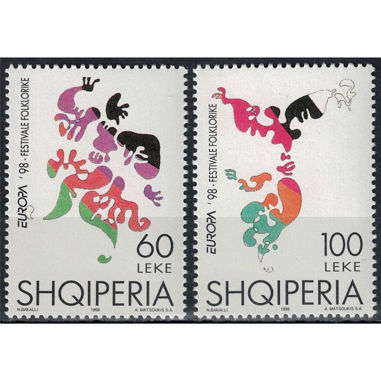 ALBANIA 1998 Europe 2v MNH**