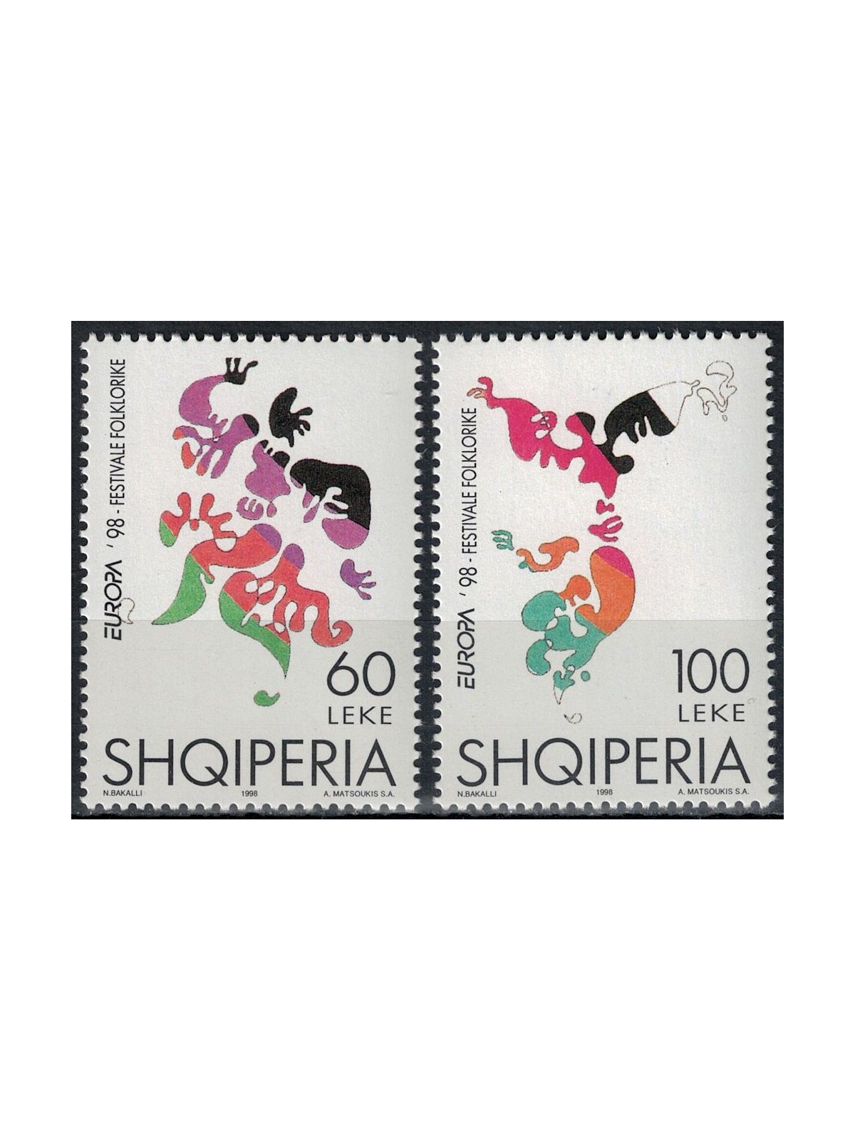ALBANIA 1998 Europa 2v MNH**