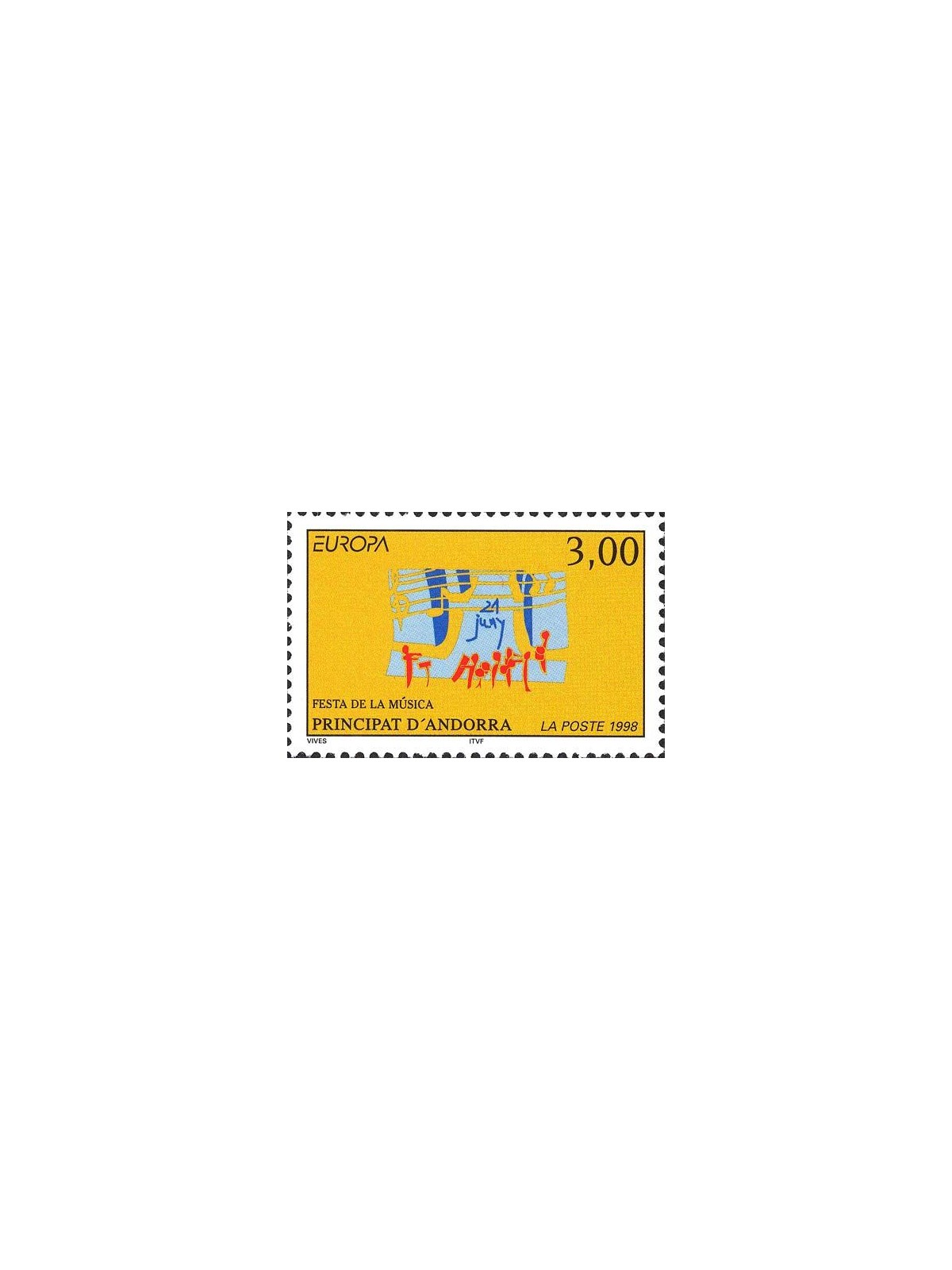 ANDORRA FRANCESE 1998 Europa MNH**