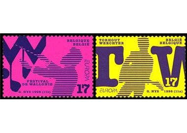 BELGIUM 1998 Europe 2v MNH**