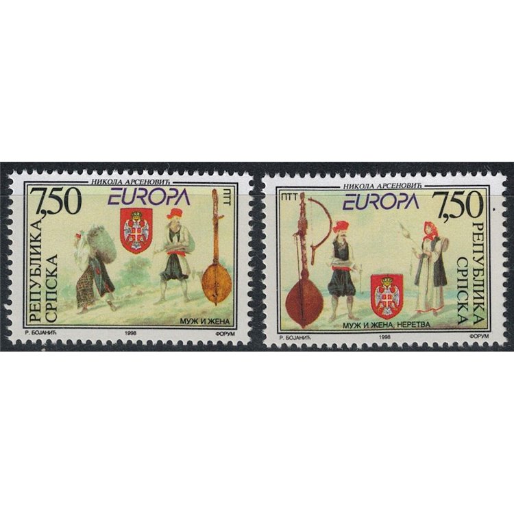 BOSNIA SERBA 1998 Europe 2v MNH**