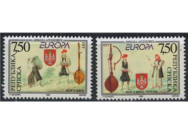 BOSNIA SERBA 1998 Europe 2v MNH**