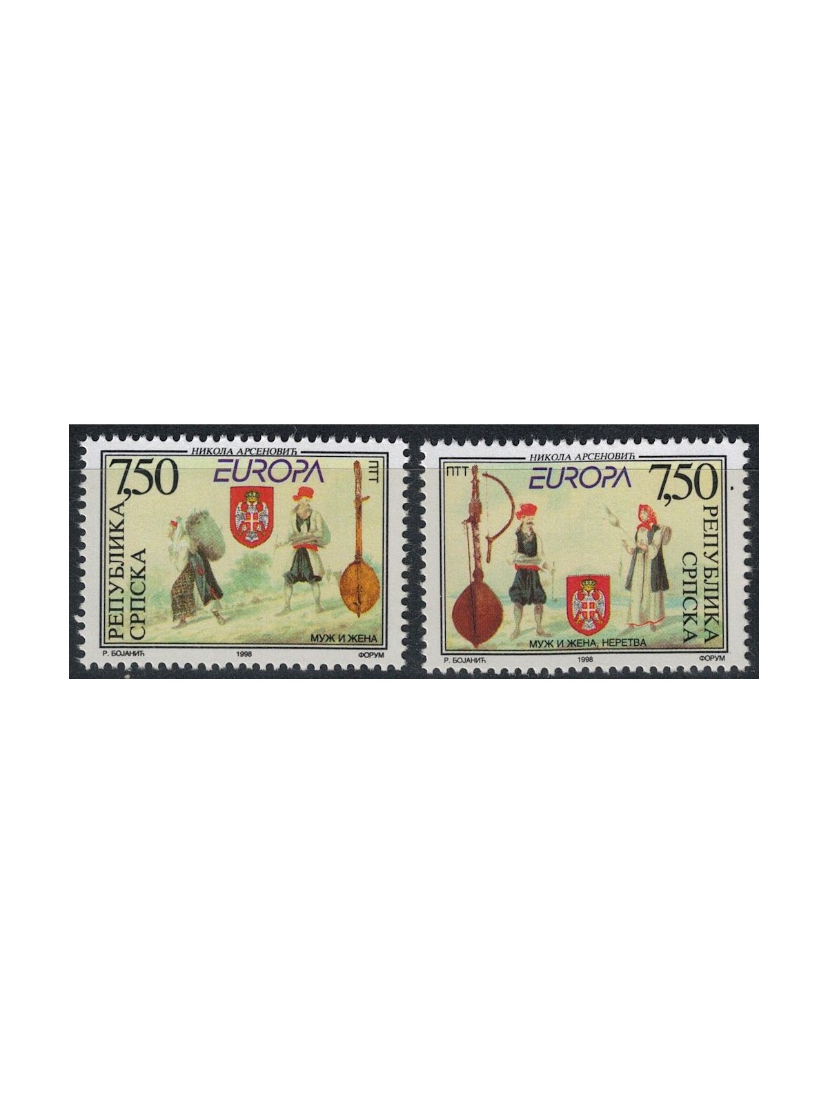 BOSNIA SERBA 1998 Europa 2v MNH**