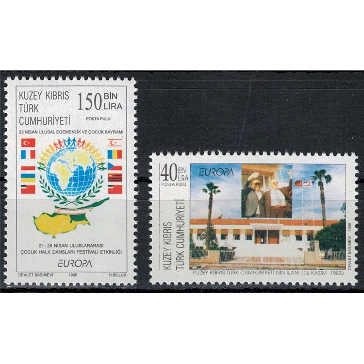 CIPRO DEL NORD 1998 Europa 2v MNH**