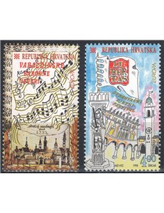 CROATIA 1998 Europe 2v MNH**
