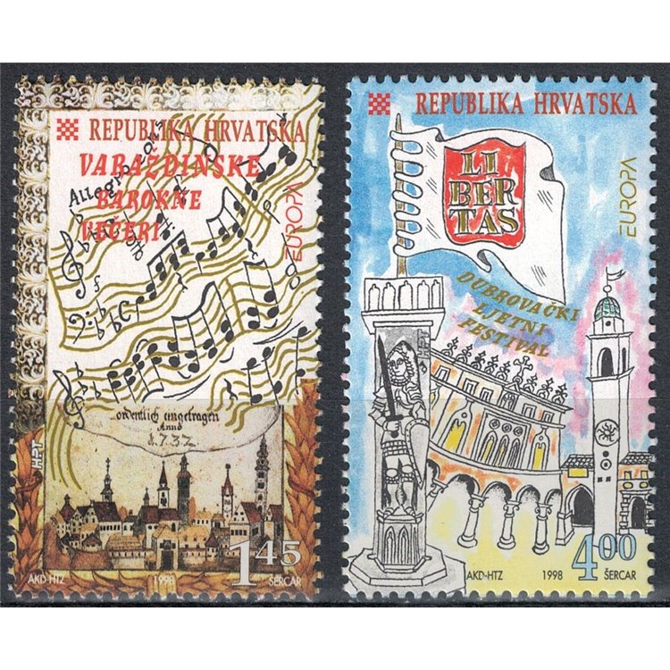 CROATIA 1998 Europe 2v MNH**