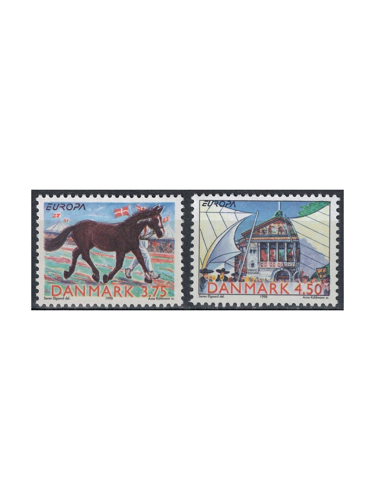 DENMARK 1998 Europe 2v MNH**