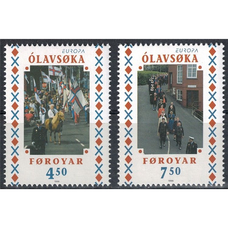 FAEROER 1998 Europa 2v MNH**